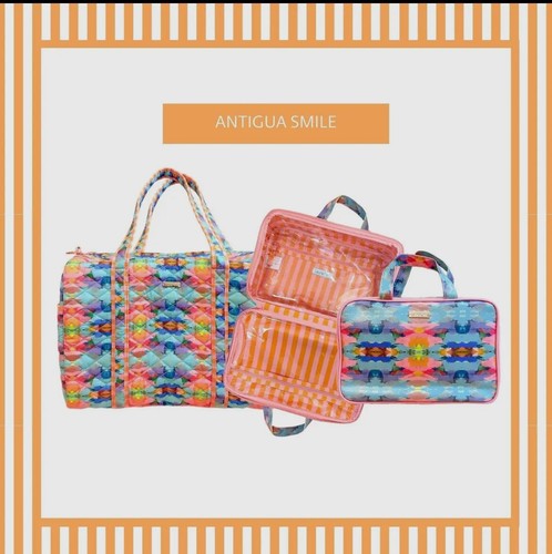 Laura Park Large Travel Cosmetic Case in English Garden - New! $128 MSRP - Picture 2 of 5