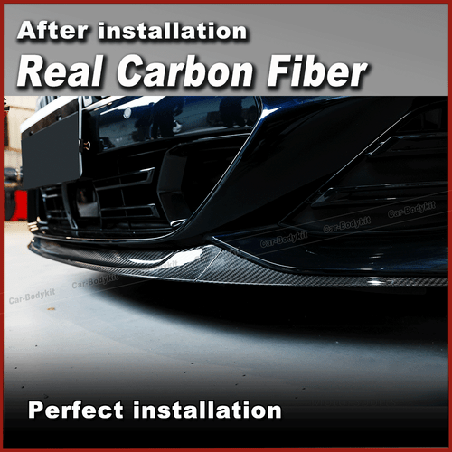 Spoiler labbro anteriore in carbonio spoiler spada adatto per BMW G14 G15 G16 2019-24 - Foto 5 di 12