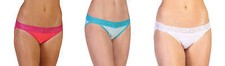 Exofficio Women's Give-N-Go Lacy Low-Rise Bikini Briefs -XS, S, L, XL - NEW