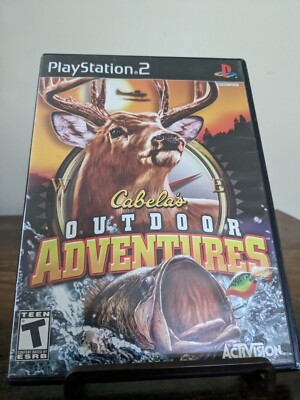 Cabela's Outdoor Adventures (Sony PlayStation 2, 2009) Complete W/ Manual Tested