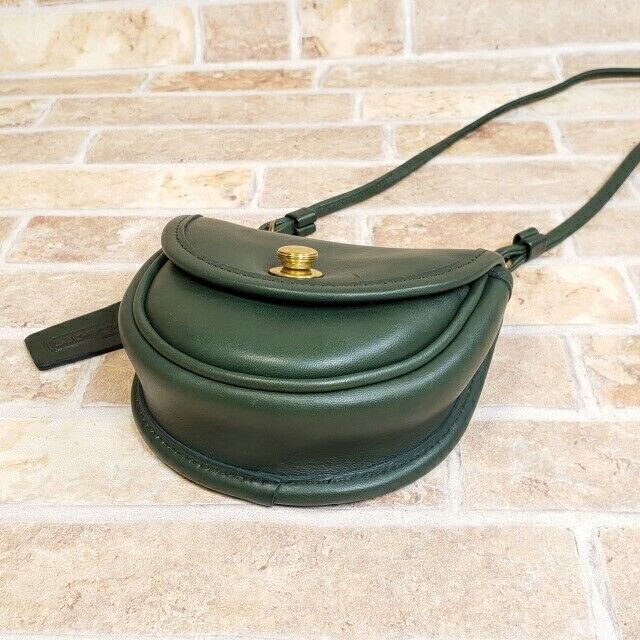 Old Coach German Hook Mini Shoulder Bag USA Green 9826 Old Coach German Hook Mini Shoulder Bag USA Green 9826