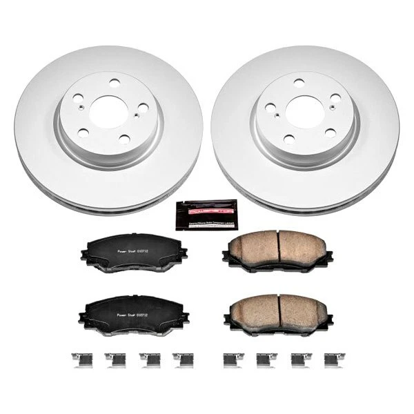 Kit de frenos delanteros lisos Power Stop Z17 Evolution Geomet para Toyota Corolla 09-19 Foto 2 de 4