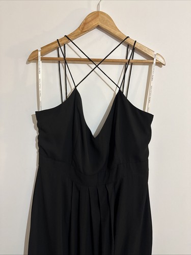Tokito Collection Size 14 Women’s Maxi Dress Black V-Neck Strappy Sleeveless - Picture 2 of 11