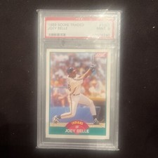 Joey Albert Belle 1989 Score Traded Rookie PSA 9 Mint Cleveland Indians 21 Total