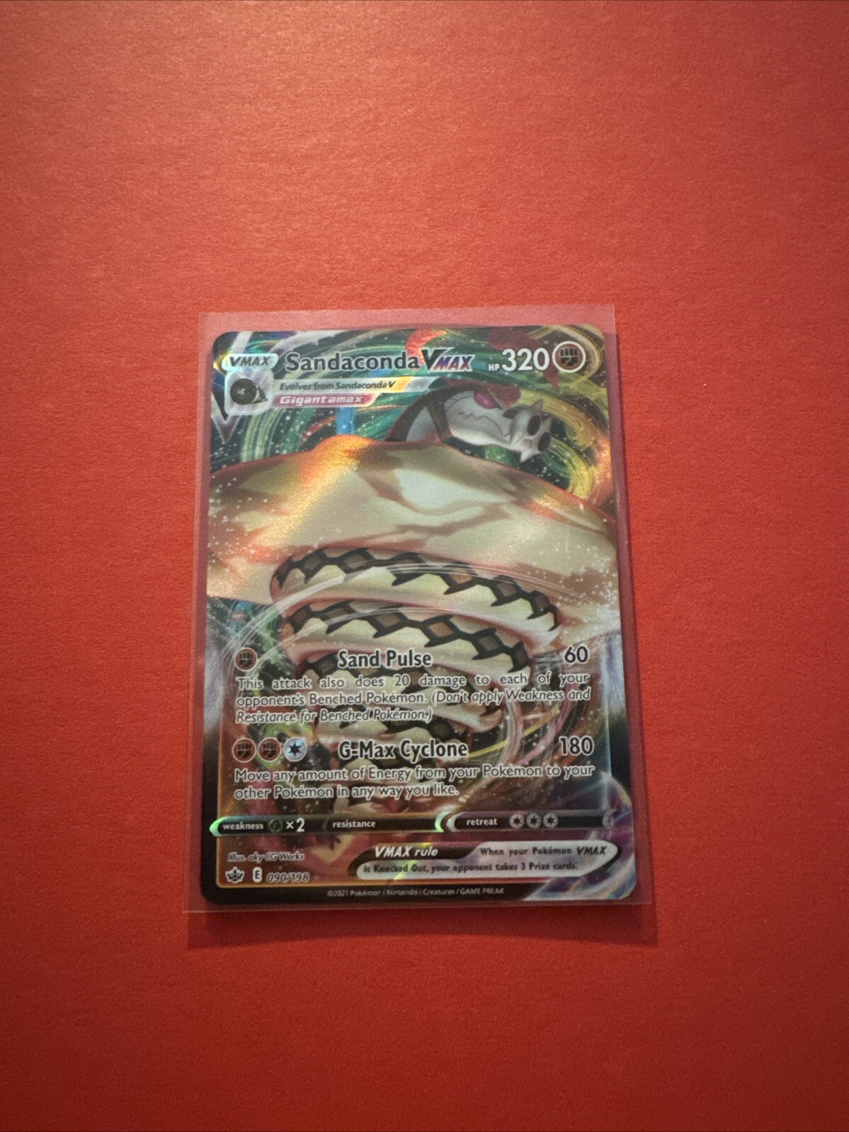 Sandaconda VMAX - SWSH06: Chilling Reign 090/198 - Pokemon TCG - NM - HOLO