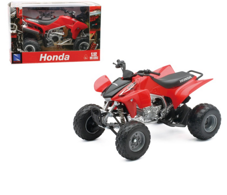 Honda TRX450R 1:12 ATV Quad Red Die Cast Toy Model by New Ray