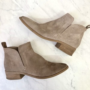 dolce vita perforated suede bootie