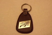 Vintage Brown Schlitz Keyring