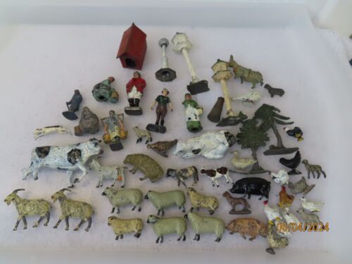Vintage Lead Farm animals and people large collection - Picture 1 of 6