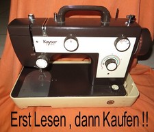 original Kayser Dorina 693 Nähmaschine Teile Stichplatte Nähfuß Spule Greifer