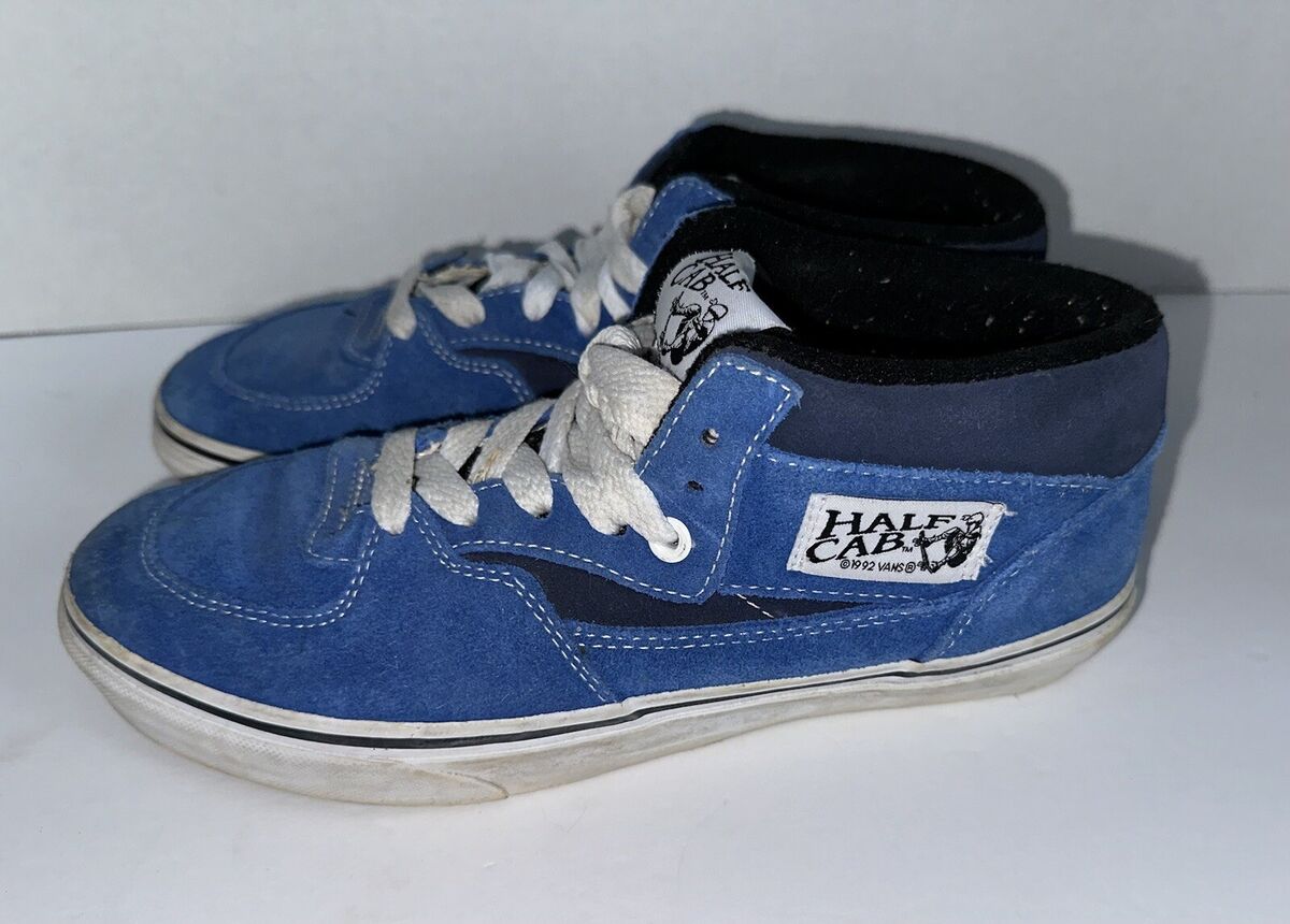 VTG 90s VANS 1992 Half Cab Men's 7 Blue Suede Skateboarding VTG 90s VANS 1992 Half Cab Men's 7 Blue Suede Skateboarding