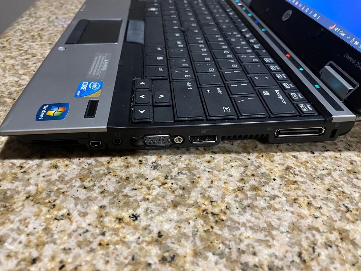 HP Elitebook 2540p Intel i7 2.13GHz Windows 11 Pro 512GB SSD
