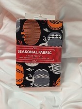 Seasonal Fabric 1-Yard Precuts Pumpkins 100 Cotton 36x44 91.45x111.8cm NEW