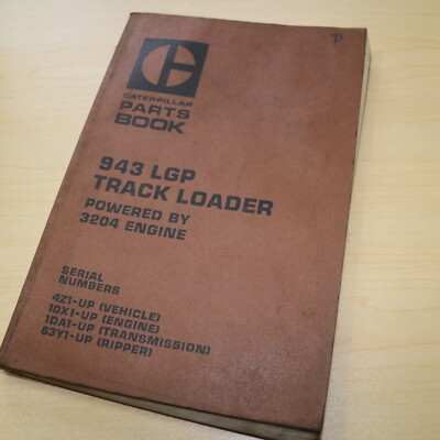 CAT Caterpillar 943 Track Loader Parts Manual Book Catalog 4Z series LGP crawler