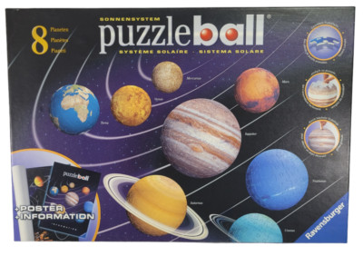 Puzzle Ball Sonnensystem 8 Planeten & Poster Ravensburger Teile Originalverpackt