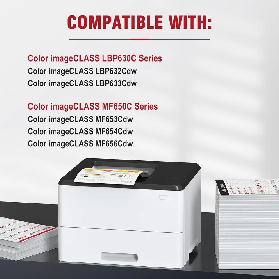 4PK CRG-067 Toner Cartridge Compatible For Canon 067 LBP633Cdw LBP632Cdw MF653Cd - Image 2 of 4