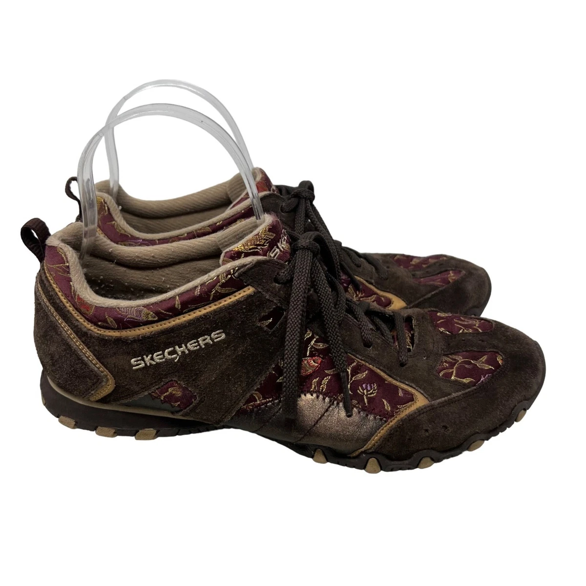Skechers embroidered sale lace up sneakers