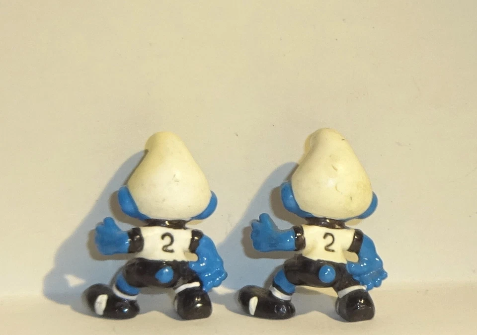 ABWEHR SCHLUMPF Guss-/Formvariante m. verkümmertem Arm FUßBALL SCHLÜMPFE ´88 ORI - Bild 2 von 2