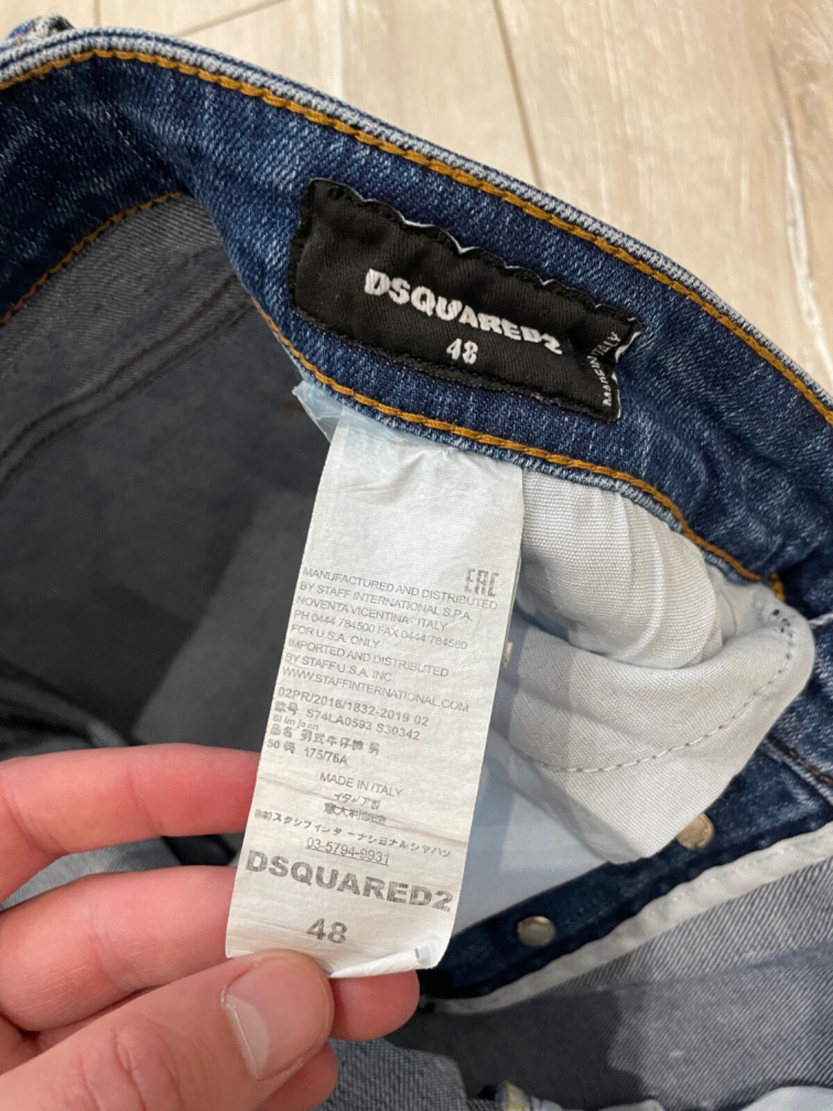 Dsquared2 Icon Paint Splatter Distressed Denim Jeans image 6