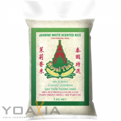 [10x1kg] ROYAL THAI Langkorn Duftreis (ganz) DE LUXE, Jasmin Rice KV