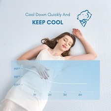 Cooling Bed Cover Coolmax Technology Moisture-Wicking Soft for Hot Sleepers