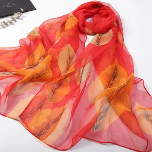 Women's Long Chiffon Scarf Elegant Lightweight Sun Protection Pashmina Shawl - Picture 46 of 50