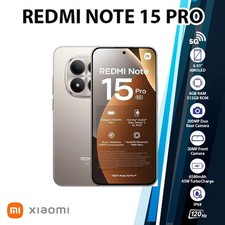 Xiaomi Redmi Note 15Pro Android Cell Phone 8GB 512GB/TITANIUM/Dual SIM/Unlocked 