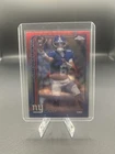 2025 Topps Chrome Football NFL Jaxson Dart Red White And Blue Refractor RC #306