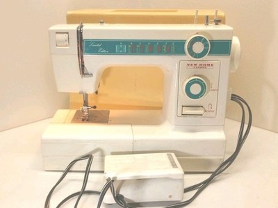 Janome New Home Limited Edition Sewing Machine With Foot Pedal Model 108 Working