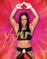 Shayna Baszler (metallic 8x10) WWE WWF NXT photo signed auto autographed