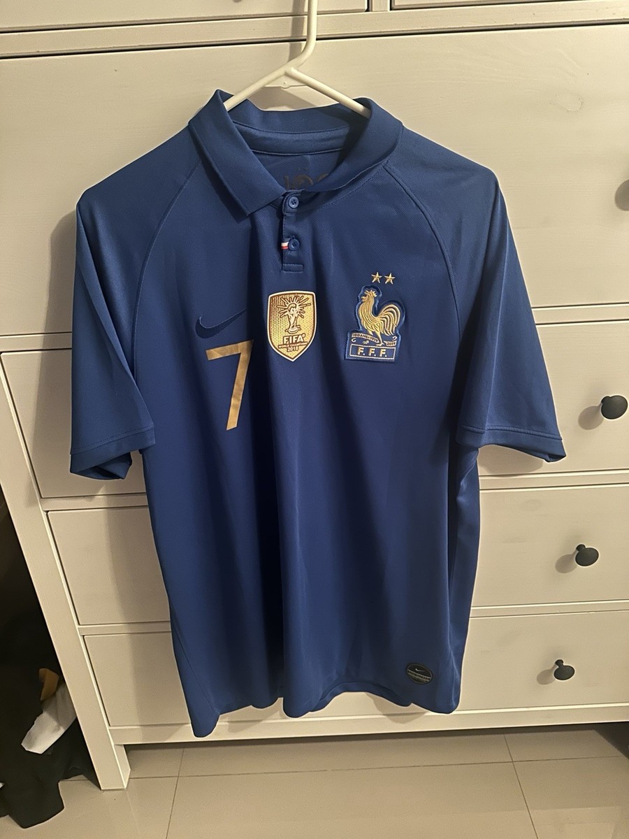 NIKE France Griezmann 7 Mサイズ Nike France Griezmann #7 Soccer Jersey XXL Blue Dri-FIT 150 Ans | eBay