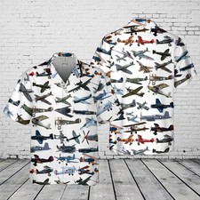 Aircraft Planes Pocket Hawaiian Shirt