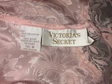Vintage Victoria  s Secret Nightgown, Blush Pink Floral Lace Slip Dress Size M