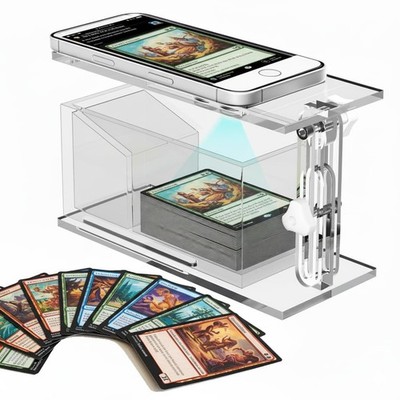 Adjustable Height Trading Card Scanner – MTG & TCG Card Scanner Stand, Sha 