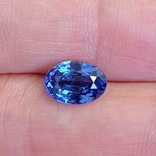 GIE Certified 2 Ct Natural Flawless Blue Sapphire Oval Cut Best Loose Gemstone