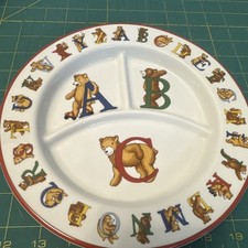 Tiffany  Co. Alphabet Bears Cup and Divided Dish. Rare find 