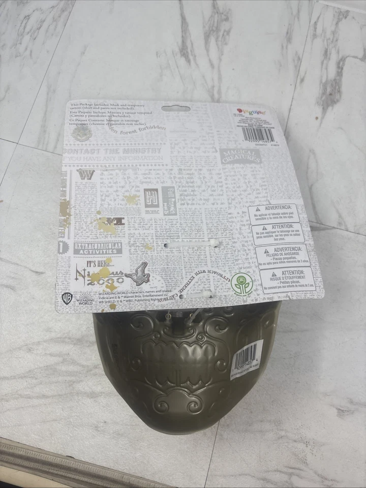 Harry Potter Death Eater Halloween Costume Accessory Kit Mask & Tattoo #2117 New - Image 4 of 4