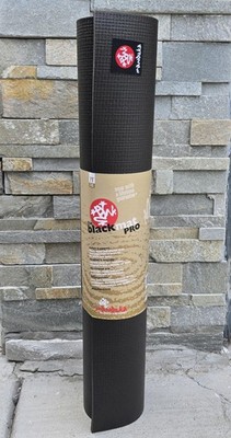 Manduka Yoga Mat Black Mat Pro 71'' x 26'' 6mm Premium Non Slip Workout Pad BMP71