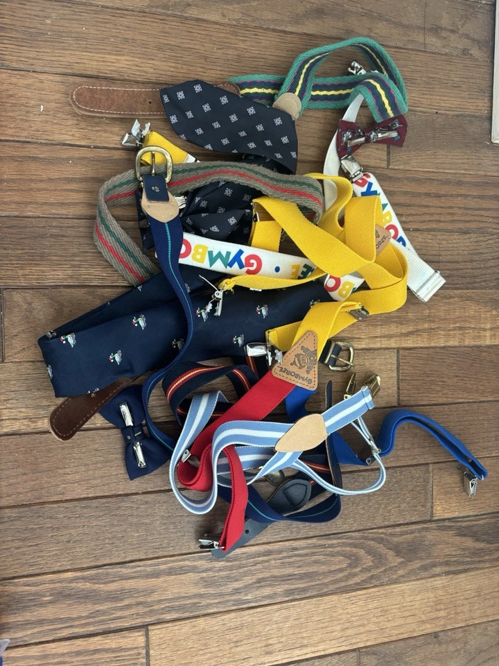 Lote de tirantes, cinturones, pajaritas y corbatas unisex para niños Gymboree Oshkosh vacaciones Foto 2 de 2