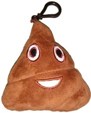 Poo Poop Emoji 4 1/2" en Llavero Peluche con Efecto de Sonido para Edades 3+