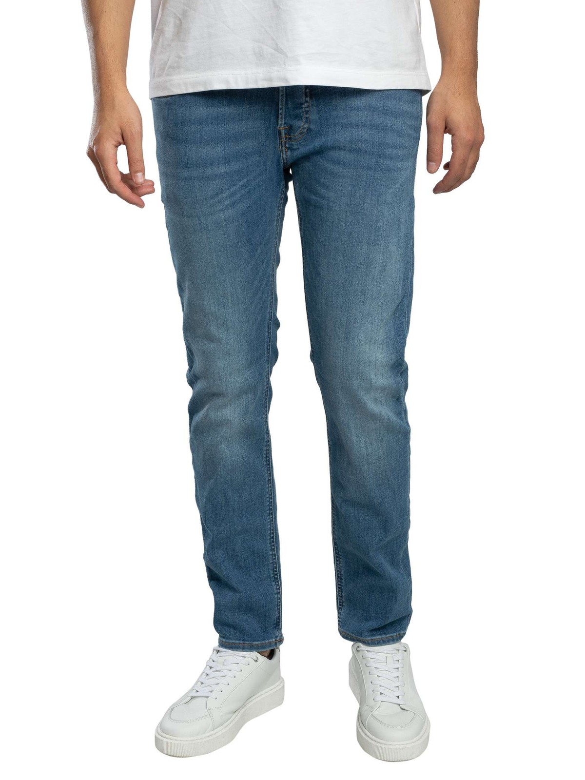 Jack & Jones Glenn Original 815 Slim Jeans, Blue Denim - 32W x 32L - Image 2