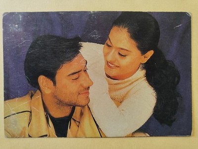 AJAY DEVGAN KAJOL BOLLYWOOD ACTOR ACTRESS POSTCARD INDIA #7
