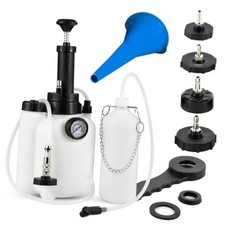 Brake Fluid Bleeder Kit, 3L Manual Brake Bleeder Fluid Pump, 1L Catch Bottle