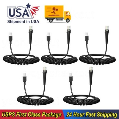 5/10PC Coiled Cable USB A to RJ45 For Honeywell MS9535 MS9540 Voyager MK9540 3M