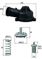 1X Mahle TI 244 83D Thermostat KüHlmittel FüR VW Audi Skoda Seat