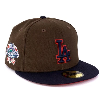 Casquette New Era 59 Fifty Los Angeles Dodgers Marron Navy 96853 - Photo 1/3