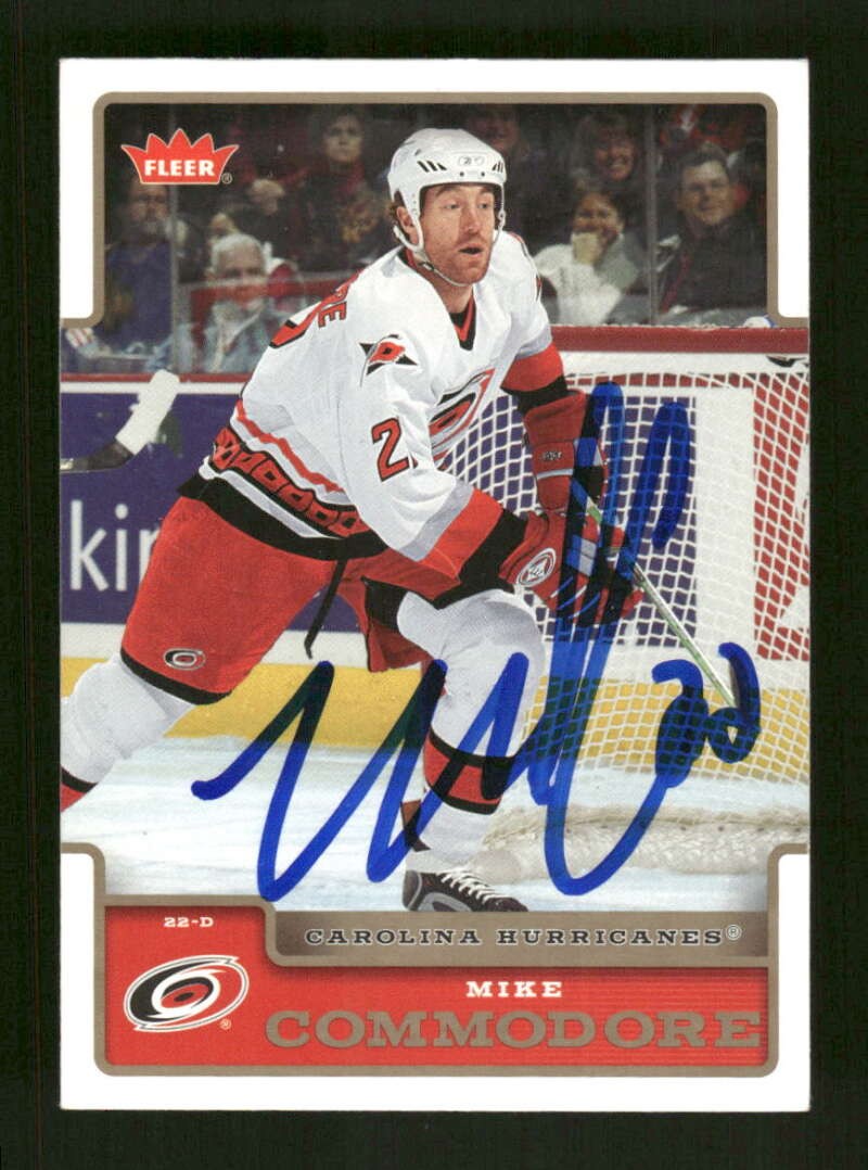 2006-07 Fleer  40 Mike Commodore signed auto JTAU1 BXCP25