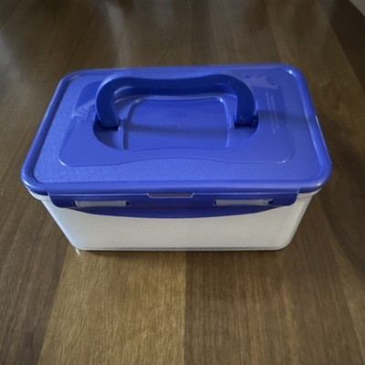 Lock & Lock 2.3L 470ml 100ml Storage Containers Set/5 Clear Blue Snap Lid HPL825