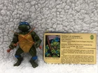 Vintage- Playmates-Teenage Mutant Ninja Turtles Leonardo Figure- Soft Head- 1988