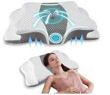 Queen Size Cervical Pillow for Neck Shoulder Pain Relief Sleeping Ergonomic...